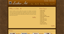 Desktop Screenshot of leatherartudaipur.com