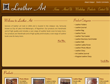 Tablet Screenshot of leatherartudaipur.com
